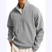 Pure 2025 New Cross-Border Men's Versatile Sweatshirt Fashion Casual Half-Zip Stand Collar Long Sleeve Hoodie For Men_viptrois.com