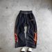 Men's Clothing Retro Pattern Printed Casual Pants Men Y2K Street Harajuku Style High Waist Loose Sports Sweatpants Trend_viptrois.com