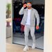 Autumn Zipper Pocket Flip Collar Trendy Jackets and Pants Men's Sports Set_viptrois.com