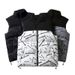 Cotton Vest For Men 2024 Autumn Winter New Youth Urban Trendy Patchwork Casual Stand Collar Sleeveless Jacket Men's_viptrois.com