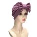 Women's Hijab new summer solid color bow hat elegant comfortable breathable_viptrois.com