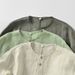2024 Summer Casual Linen Men's Wear Simple Round Neck Three-quarter Sleeve Linen T-shirt Loose Breathable Top C009_viptrois.com