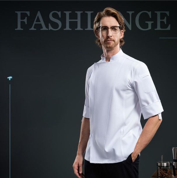 Men's Clothing Star Hotel High End Club Chef Uniforms Executive Chef Cooking Master Chef High End Baking Western Pastries_viptrois.com