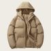 Men's Winter Hooded Puffer Jacket, Loose Fit Long Coat, Polyester Fiber Filled, Streetwear Style, Thick Warm Casual Outerwear (M-4XL)_viptrois.com
