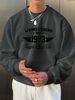 Men's Loose Casual Fashionable Retro 1973 Pattern Printed Round Neck Long Sleeved Sweatshirt For Autumn And Winter_viptrois.com