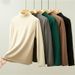 Men's Clothing Double Sided Velvet Brushed Half High Collar Long Sleeved Men's Warm Inner Wear Autumn Clothes Bottoming_viptrois.com