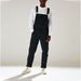 Man's clothing Street hipster solid color suspenders high-waisted men's jeans_viptrois.com