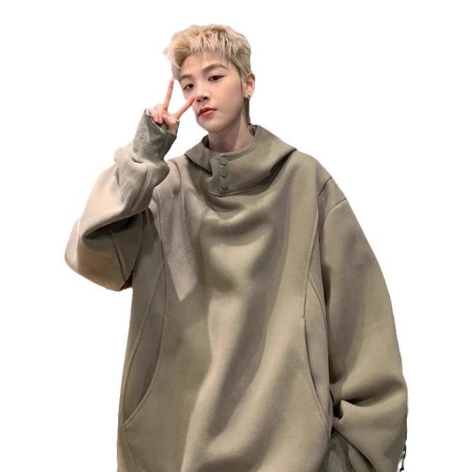 Hooded Hoodie Men's Casual Trendy Brand Versatile Youth Hooligan Handsome Retro Sports Jacket_viptrois.com