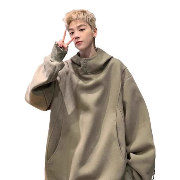 Hooded Hoodie Men's Casual Trendy Brand Versatile Youth Hooligan Handsome Retro Sports Jacket_viptrois.com