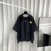Men's Clothing Men's Hooded T-Shirt Short Sleeve Loose Fit Style Letter Print Summer Trend Thin Sweatshirt For Formal & Casual_viptrois.com