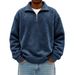 2026 Autumn And Winter New Hot Selling Eco-Friendly Fabric Boys Versatile Athleisure Fashion Half Zipper Stand Collar Long Sleeve Sweatshirt_viptrois.com
