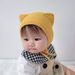 Kids'hats Baby hat Autumn and winter new cute ear protection hat baby pullover hat children's knitted hat_viptrois.com