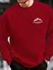 Men's Loose Casual Fashionable Mountain And Letter Pattern Printed Round Neck Long Sleeved Sportswear For Autumn And Winter_viptrois.com