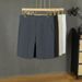 Men's Ice Silk Trousers Casual Suit Shorts Thin Loose Pants Trendy Outerwear Five Point Pants Summer Wear_viptrois.com