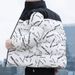 Men's Cotton Clothes Winter Thickened New Trendy Cotton-padded Clothes Without Hats Stand-up Collar Bread Clothes_viptrois.com