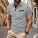 2025d 2024 Summer Polo Shirt With Button And Plaid Pattern For Men_viptrois.com