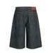 Men's Clothing American Simple Washed Denim Shorts For Men, Versatile Street Style, Wide Leg Mid Length Pants, Loose Straight Shorts_viptrois.com