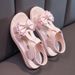 Children's Sandals Girls Princess Shoes Summer New Ins Casual Shoes Non Slip Soft Bottom Middle And Large Children Girls Beach Shoes_viptrois.com