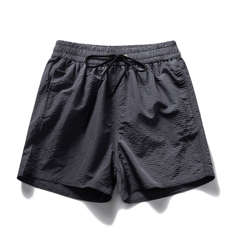 Men's Clothing Beach Pants Thin Summer Three Quarter Pants Trend New Loose Solid Color Casual Sports Men's Fashion Shorts_viptrois.com