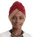 New Forehead Full Diamond Pleated African Ethnic Characteristics Baotou Hat Turban Hat_viptrois.com