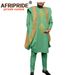Men's clothing African Men's dress three-piece set coat + top + pants_viptrois.com
