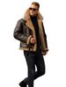New Men's Fur Integrated Coat With Thickened Faux Leather Fleece Jacket_viptrois.com