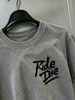 100% Cotton Washed Vintage Men's 3-Pack T-shirts Ride Die Graffiti Style Text Print Crew Neck Short Sleeve Casual Tops In Gray Brown Light Gray_viptrois.com