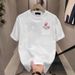 American Style Trendy Versatile Casual Half T-Shirt For Men Summer New Loose Cartoon Cotton High Street Short Sleeve Top_viptrois.com