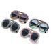 New Cross Border Double Beam Large Frame Round Sunglasses Luxury Full Diamond Personality Retro Catwalk Contrast Color Sunglasses Female Party_viptrois.com