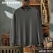 Men's Sweater High Quality Velvet Simple Heavy Explosion Thickened Crew Neck_viptrois.com