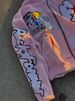 American Unisex Fashion High Street Ins Style Couple 3D Digital Print Embroidered Hip Hop Sweatshirt_viptrois.com