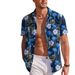 Men's Summer Casual Printed Short Sleeved Shirt Vacation_viptrois.com