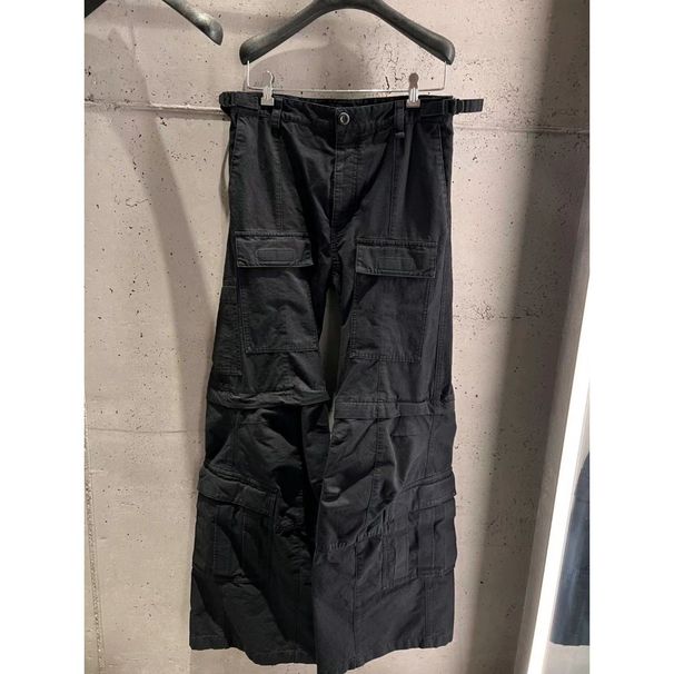 Men's Clothing Heavy Washed Multi Pocket Detachable Flared Overalls For Men And Women Cargo Same Style Pants_viptrois.com