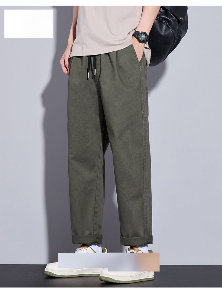 Men's Clothing Tapered Trendy Brand, Spring And Summer Loose Micro Tube Workwear, Youth 2025 Fashionable And Versatile New Trousers_viptrois.com