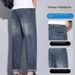 2025 Spring/Summer Men's Vintage American Style Loose-Fitting Fashionable Casual Ice Silk Pants_viptrois.com