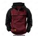 Men's Zipper Workwear Pullover Hoodie, Sports Running Outdoor Winter Jacket Hoodie, Sweatshirt Long-sleeved Hoodie_viptrois.com