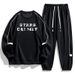 Men's Clothes Men's Hoodie Round Neck Loose No Hat On Spring And Autumn Casual Sportswear Suit_viptrois.com