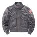 Men's Baseball Jacket With Tactical Collar - Stylish Military Aviator Bomber Jacket In Grey, Black, Khaki, Navy, Olive & Camo (S-xxxxl)_viptrois.com