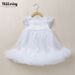 Baby Clothing summer girls sleeveless dress summer new splicing white mesh children's skirt baby princess skirt_viptrois.com