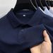 Men's Clothing Men's Polo Shirt Short Sleeved T Shirt Summer Casual Men And Women's Unisex Lapel Top Solid Color_viptrois.com