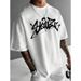 Men's Fashion Short-sleeved T-shirts Summer Slim-fit Pure Cotton Printed T-shirts Trendy Casual Versatile Tops_viptrois.com