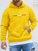 Men's Autumn And Winter Casual Fashionable Loose Hooded Sweatshirt ITALIA Letter Pattern Printed Warm Long Sleeved Pullover_viptrois.com