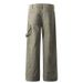 Men's Clothing Retro Handsome Straight Wide Washed Old Leg Overalls Trendy Casual Pants Men's Pants_viptrois.com
