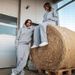 American Trend Casual Harajuku Street Hooded Couple Sweater Retro Sports Street Hipster Simple Sweatpants_viptrois.com