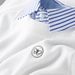 Men's Clothing Thin Striped Shirt Collar Splicing Two Piece White Sweater Men's Slim Business Casual Sweater_viptrois.com