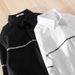 Spring And Autumn Men's Striped Embroidered Long-sleeved Shirts Are Trendy, Casual, Loose And Versatile For Young People_viptrois.com