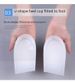 Height Enhancing Insoles In Socks Silicone Invisible Height Enhancing Pads White Elastic_viptrois.com