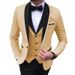 Men's Clothing Suits Slim Fit Fashion Suits British Wedding Groomsmen Dresses_viptrois.com