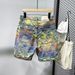 Men's Clothing Summer Denim Shorts Men's Shorts New High End Design Jacquard Light Colored Men's Mid Length Pants For Outer Wear Thin Style_viptrois.com