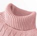 Men's Ribbed Knit Sweater High Neck Slim Fit Warm Pullover Solid Color Stretchable Winter Top_viptrois.com